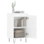 Hochglanzweißes Sideboard aus Holzwerkstoff, 40 x 35 x 70 cm von vidaXL, Sideboards - Ref: Foro24-831056, Preis: 54,58 €, Rab...