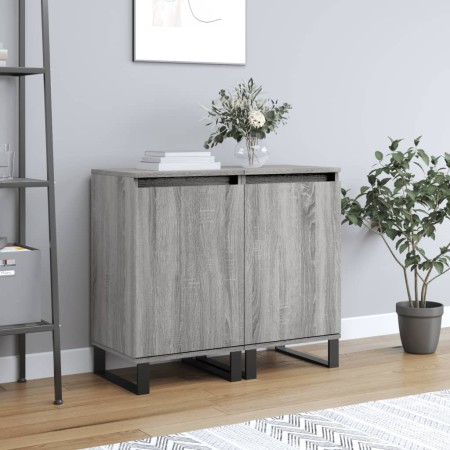 Sideboards 2 pcs Sonoma gray engineered wood 40x35x70 cm by vidaXL, Sideboards - Ref: Foro24-831081, Price: 73,04 €, Discount: %