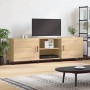 TV cabinet engineered wood Sonoma oak 150x30x50 cm by vidaXL, TV Furniture - Ref: Foro24-829119, Price: 114,32 €, Discount: %