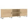 TV cabinet engineered wood Sonoma oak 150x30x50 cm by vidaXL, TV Furniture - Ref: Foro24-829119, Price: 114,32 €, Discount: %