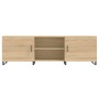 TV cabinet engineered wood Sonoma oak 150x30x50 cm by vidaXL, TV Furniture - Ref: Foro24-829119, Price: 114,32 €, Discount: %