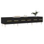 Black engineered wood TV cabinet 150x36x30 cm by vidaXL, TV Furniture - Ref: Foro24-829141, Price: 119,61 €, Discount: %