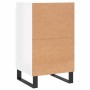 Aparador madera de ingeniería blanco brillante 40x35x70 cm de vidaXL, Aparadores - Ref: Foro24-831072, Precio: 60,66 €, Descu...