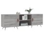 Mueble para TV madera de ingeniería gris Sonoma 150x30x50 cm de vidaXL, Muebles TV - Ref: Foro24-829074, Precio: 85,92 €, Des...