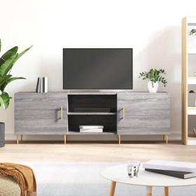 Mueble para TV madera de ingeniería gris Sonoma 150x30x50 cm de vidaXL, Muebles TV - Ref: Foro24-829090, Precio: 92,99 €, Des...