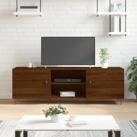 Brown oak engineered wood TV cabinet 150x30x50 cm by vidaXL, TV Furniture - Ref: Foro24-829099, Price: 78,75 €, Discount: %