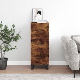 Smoked oak engineered wood sideboard 34.5x34x90 cm by vidaXL, Sideboards - Ref: Foro24-828633, Price: 81,78 €, Discount: %