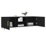 Black engineered wood TV cabinet 150x30x50 cm by vidaXL, TV Furniture - Ref: Foro24-829085, Price: 113,28 €, Discount: %