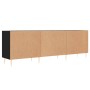 Black engineered wood TV cabinet 150x30x50 cm by vidaXL, TV Furniture - Ref: Foro24-829085, Price: 113,28 €, Discount: %