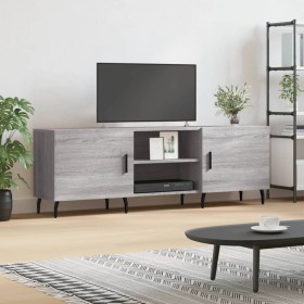 Sonoma gray engineered wood TV cabinet 150x30x50 cm by vidaXL, TV Furniture - Ref: Foro24-829114, Price: 89,08 €, Discount: %