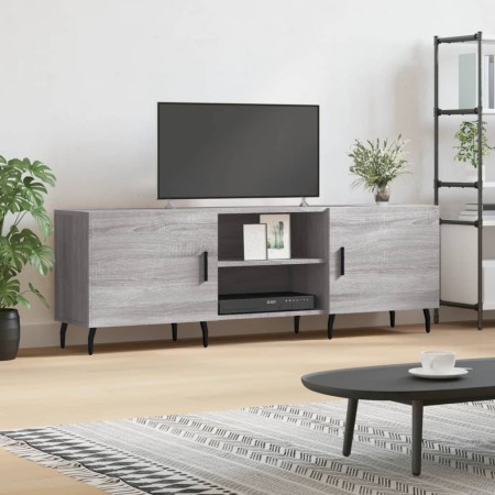 Mueble para TV madera de ingeniería gris Sonoma 150x30x50 cm de vidaXL, Muebles TV - Ref: Foro24-829114, Precio: 89,08 €, Des...