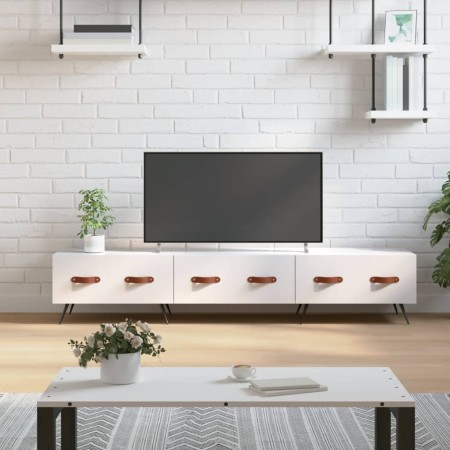 TV stand made of white glossy engineered wood, 150x36x30 cm by vidaXL, TV Furniture - Ref: Foro24-829126, Price: 68,99 €, Dis...