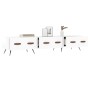 TV stand made of white glossy engineered wood, 150x36x30 cm by vidaXL, TV Furniture - Ref: Foro24-829126, Price: 68,99 €, Dis...