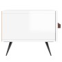 Holzwerkstoff TV-Möbel weiß glänzend 150x36x30 cm von vidaXL, TV-Möbel - Ref: Foro24-829126, Preis: 93,11 €, Rabatt: %