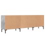 Mueble de TV madera de ingeniería gris hormigón 150x30x50 cm de vidaXL, Muebles TV - Ref: Foro24-829104, Precio: 92,37 €, Des...