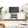 White engineered wood TV cabinet 150x30x50 cm by vidaXL, TV Furniture - Ref: Foro24-829076, Price: 90,74 €, Discount: %