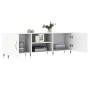 White engineered wood TV cabinet 150x30x50 cm by vidaXL, TV Furniture - Ref: Foro24-829076, Price: 90,74 €, Discount: %