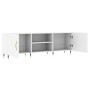 White engineered wood TV cabinet 150x30x50 cm by vidaXL, TV Furniture - Ref: Foro24-829076, Price: 90,74 €, Discount: %