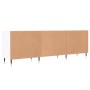 White engineered wood TV cabinet 150x30x50 cm by vidaXL, TV Furniture - Ref: Foro24-829076, Price: 90,74 €, Discount: %