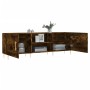 Mueble de TV madera de ingeniería roble ahumado 150x30x50 cm de vidaXL, Muebles TV - Ref: Foro24-829089, Precio: 89,99 €, Des...