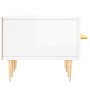 Mueble de TV madera de ingeniería blanco brillo 150x36x30 cm de vidaXL, Muebles TV - Ref: Foro24-829142, Precio: 95,99 €, Des...