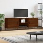 Brown oak engineered wood TV cabinet 150x30x50 cm by vidaXL, TV Furniture - Ref: Foro24-829115, Price: 87,99 €, Discount: %