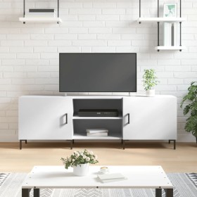 White engineered wood TV cabinet 150x30x50 cm by vidaXL, TV Furniture - Ref: Foro24-829100, Price: 64,99 €, Discount: %