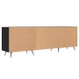 Black engineered wood TV cabinet 150x30x50 cm by vidaXL, TV Furniture - Ref: Foro24-829069, Price: 79,93 €, Discount: %