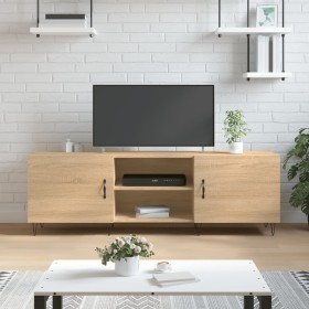 TV cabinet engineered wood Sonoma oak 150x30x50 cm by vidaXL, TV Furniture - Ref: Foro24-829095, Price: 90,87 €, Discount: %