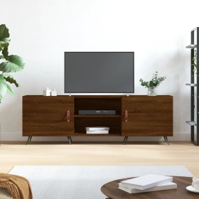 Brown oak engineered wood TV cabinet 150x30x50 cm by vidaXL, TV Furniture - Ref: Foro24-829075, Price: 79,99 €, Discount: %