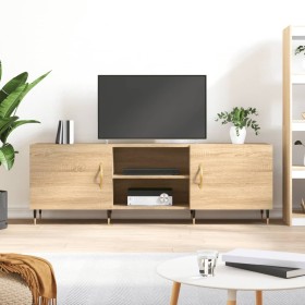 TV cabinet engineered wood Sonoma oak 150x30x50 cm by vidaXL, TV Furniture - Ref: Foro24-829079, Price: 88,99 €, Discount: %