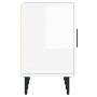 Mueble de TV madera de ingeniería blanco brillante 150x30x50 cm de vidaXL, Muebles TV - Ref: Foro24-829110, Precio: 94,26 €, ...