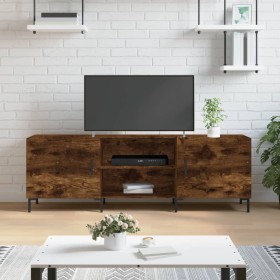 Mueble de TV madera de ingeniería roble ahumado 150x30x50 cm de vidaXL, Muebles TV - Ref: Foro24-829105, Precio: 84,99 €, Des...