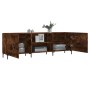 Smoked oak engineered wood TV cabinet 150x30x50 cm by vidaXL, TV Furniture - Ref: Foro24-829105, Price: 84,91 €, Discount: %