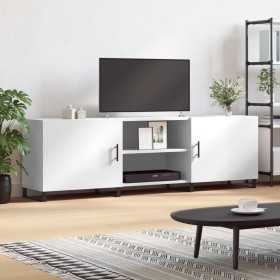 White engineered wood TV cabinet 150x30x50 cm by vidaXL, TV Furniture - Ref: Foro24-829116, Price: 117,21 €, Discount: %