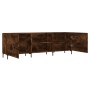 Smoked oak engineered wood TV cabinet 150x30x50 cm by vidaXL, TV Furniture - Ref: Foro24-829105, Price: 84,91 €, Discount: %