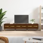 Engineered wood TV stand in brown oak, 150x36x30 cm by vidaXL, TV Furniture - Ref: Foro24-829139, Price: 86,97 €, Discount: %