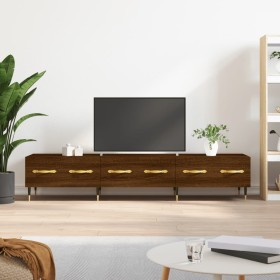 Engineered wood TV stand in brown oak, 150x36x30 cm by vidaXL, TV Furniture - Ref: Foro24-829139, Price: 87,99 €, Discount: %