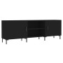 Mueble para TV madera de ingeniería negro 150x30x50 cm de vidaXL, Muebles TV - Ref: Foro24-829101, Precio: 98,84 €, Descuento: %