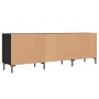 Mueble para TV madera de ingeniería negro 150x30x50 cm de vidaXL, Muebles TV - Ref: Foro24-829101, Precio: 98,84 €, Descuento: %