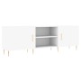 White engineered wood TV cabinet 150x30x50 cm by vidaXL, TV Furniture - Ref: Foro24-829084, Price: 94,25 €, Discount: %