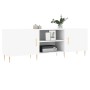 White engineered wood TV cabinet 150x30x50 cm by vidaXL, TV Furniture - Ref: Foro24-829084, Price: 94,25 €, Discount: %