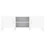 White engineered wood TV cabinet 150x30x50 cm by vidaXL, TV Furniture - Ref: Foro24-829084, Price: 94,25 €, Discount: %