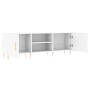 White engineered wood TV cabinet 150x30x50 cm by vidaXL, TV Furniture - Ref: Foro24-829084, Price: 94,25 €, Discount: %