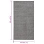 Alfombra de pelo corto gris 80x150 cm de vidaXL, Alfombras - Ref: Foro24-340313, Precio: 31,70 €, Descuento: %