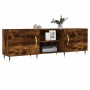 Smoked oak engineered wood TV cabinet 150x30x50 cm by vidaXL, TV Furniture - Ref: Foro24-829081, Price: 76,99 €, Discount: %