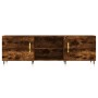 Smoked oak engineered wood TV cabinet 150x30x50 cm by vidaXL, TV Furniture - Ref: Foro24-829081, Price: 76,99 €, Discount: %