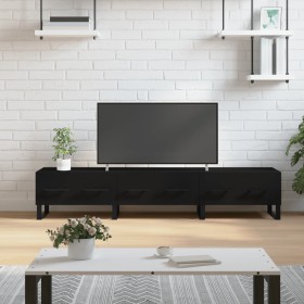 Black engineered wood TV cabinet 150x36x30 cm by vidaXL, TV Furniture - Ref: Foro24-829173, Price: 129,40 €, Discount: %