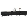 Black engineered wood TV cabinet 150x36x30 cm by vidaXL, TV Furniture - Ref: Foro24-829173, Price: 129,24 €, Discount: %