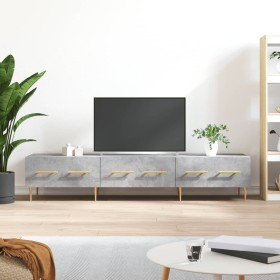 Concrete gray engineered wood TV cabinet 150x36x30 cm by vidaXL, TV Furniture - Ref: Foro24-829144, Price: 83,30 €, Discount: %